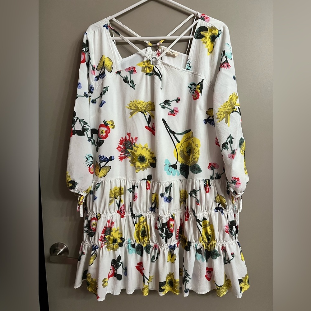 Entro Floral Tiered Dress